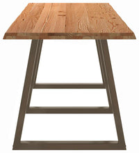 Esstisch mit Baumkanten 280x80x74 cm Massivholz Eiche