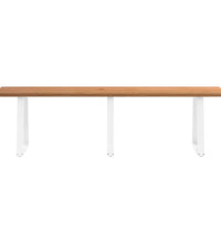 Esstisch mit Baumkanten 280x80x74 cm Massivholz Eiche