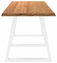 Esstisch mit Baumkanten 280x80x74 cm Massivholz Eiche