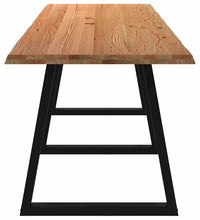 Esstisch mit Baumkanten 320x80x74 cm Massivholz Eiche