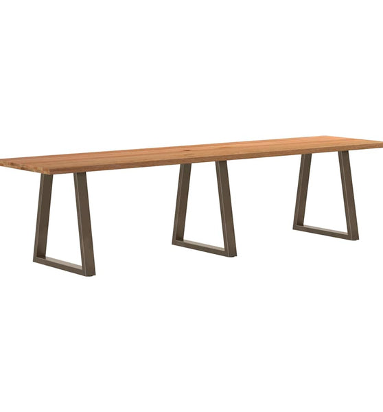 Esstisch mit Baumkanten 320x80x74 cm Massivholz Eiche