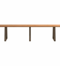 Esstisch mit Baumkanten 320x80x74 cm Massivholz Eiche