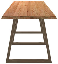 Esstisch mit Baumkanten 320x80x74 cm Massivholz Eiche