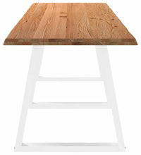 Esstisch mit Baumkanten 320x80x74 cm Massivholz Eiche