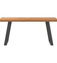 Esstisch Hellbraun 180x90x74 cm Massivholz Eiche Rechteckig