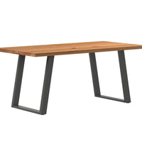 Esstisch Hellbraun 180x90x74 cm Massivholz Eiche Rechteckig