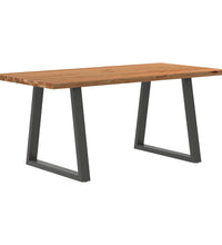 Esstisch Hellbraun 180x90x74 cm Massivholz Eiche Rechteckig