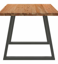 Esstisch Hellbraun 180x90x74 cm Massivholz Eiche Rechteckig