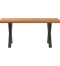 Esstisch Hellbraun 180x90x74 cm Massivholz Eiche Rechteckig