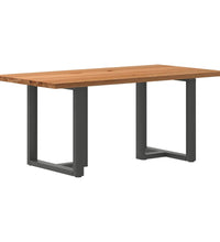 Esstisch Hellbraun 180x90x74 cm Massivholz Eiche Rechteckig