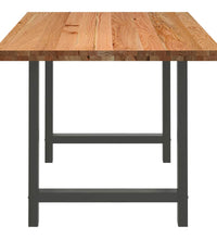 Esstisch Hellbraun 180x90x74 cm Massivholz Eiche Rechteckig