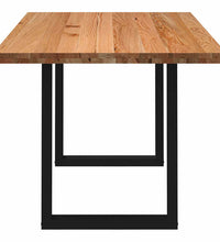 Esstisch Hellbraun 180x90x74 cm Massivholz Eiche Rechteckig