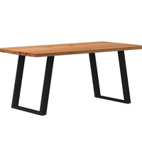 Esstisch Hellbraun 180x90x74 cm Massivholz Eiche Rechteckig