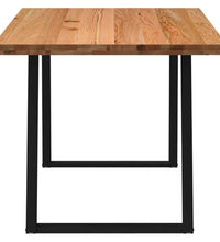 Esstisch Hellbraun 180x90x74 cm Massivholz Eiche Rechteckig