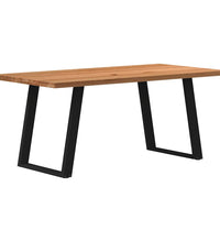 Esstisch Hellbraun 180x90x74 cm Massivholz Eiche Rechteckig