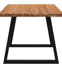 Esstisch Hellbraun 180x90x74 cm Massivholz Eiche Rechteckig