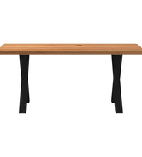 Esstisch Hellbraun 180x90x74 cm Massivholz Eiche Rechteckig