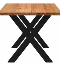 Esstisch Hellbraun 180x90x74 cm Massivholz Eiche Rechteckig