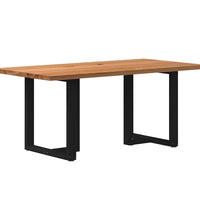 Esstisch Hellbraun 180x90x74 cm Massivholz Eiche Rechteckig