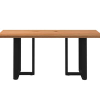 Esstisch Hellbraun 180x90x74 cm Massivholz Eiche Rechteckig