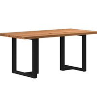 Esstisch Hellbraun 180x90x74 cm Massivholz Eiche Rechteckig