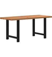 Esstisch Hellbraun 180x90x74 cm Massivholz Eiche Rechteckig