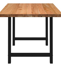 Esstisch Hellbraun 180x90x74 cm Massivholz Eiche Rechteckig