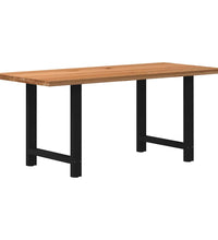 Esstisch Hellbraun 180x90x74 cm Massivholz Eiche Rechteckig