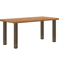 Esstisch Hellbraun 180x90x74 cm Massivholz Eiche Rechteckig