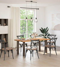 Esstisch Hellbraun 180x90x74 cm Massivholz Eiche Rechteckig