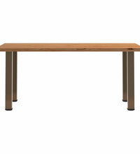 Esstisch Hellbraun 180x90x74 cm Massivholz Eiche Rechteckig