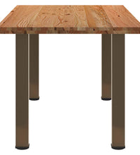 Esstisch Hellbraun 180x90x74 cm Massivholz Eiche Rechteckig