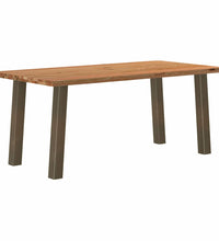 Esstisch Hellbraun 180x90x74 cm Massivholz Eiche Rechteckig