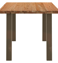 Esstisch Hellbraun 180x90x74 cm Massivholz Eiche Rechteckig