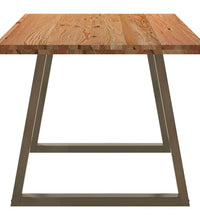 Esstisch Hellbraun 180x90x74 cm Massivholz Eiche Rechteckig