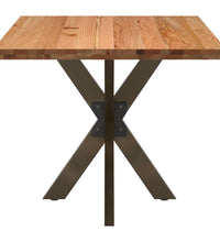 Esstisch Hellbraun 180x90x74 cm Massivholz Eiche Rechteckig