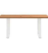 Esstisch Hellbraun 180x90x74 cm Massivholz Eiche Rechteckig