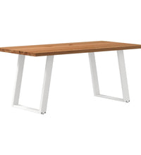 Esstisch Hellbraun 180x90x74 cm Massivholz Eiche Rechteckig