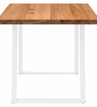 Esstisch Hellbraun 180x90x74 cm Massivholz Eiche Rechteckig