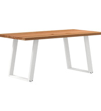 Esstisch Hellbraun 180x90x74 cm Massivholz Eiche Rechteckig