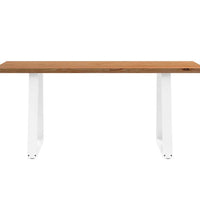 Esstisch Hellbraun 180x90x74 cm Massivholz Eiche Rechteckig