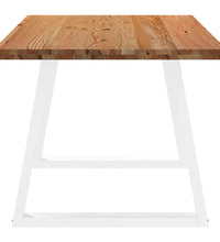 Esstisch Hellbraun 180x90x74 cm Massivholz Eiche Rechteckig