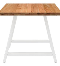 Esstisch Hellbraun 180x90x74 cm Massivholz Eiche Rechteckig