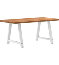 Esstisch Hellbraun 180x90x74 cm Massivholz Eiche Rechteckig