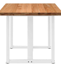 Esstisch Hellbraun 180x90x74 cm Massivholz Eiche Rechteckig