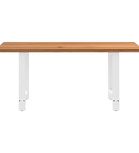 Esstisch Hellbraun 180x90x74 cm Massivholz Eiche Rechteckig