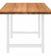 Esstisch Hellbraun 180x90x74 cm Massivholz Eiche Rechteckig