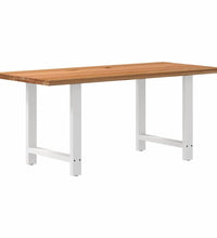 Esstisch Hellbraun 180x90x74 cm Massivholz Eiche Rechteckig