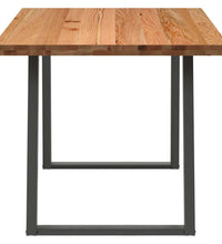 Esstisch Hellbraun 200x90x74 cm Massivholz Eiche Rechteckig