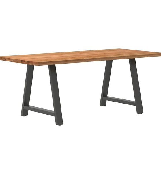 Esstisch Hellbraun 200x90x74 cm Massivholz Eiche Rechteckig